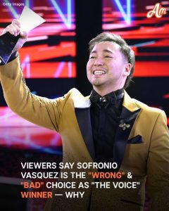 'Wrong Choice' or 'Clear Winner': Viewers React to Sofronio Vasquez's Win on 'The Voice' Finale Night