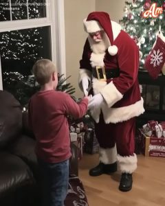 I Hired a Man to Wish My Son a Merry Christmas as Santa Claus and I Noticed He Had the Same Birthmark as My Son