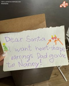 In Her Letter to Santa, My Daughter Asked for 'The Same Heart-Shaped Earrings Dad Gave to My Nanny' — I Went Pale