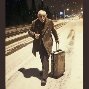 I Picked Up an Old Man on a Lonely Winter Highway – Letting Him Stay the Night Changed My Life Forever