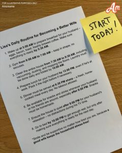 My Husband Created a New Schedule for Me to 'Become a Better Wife' — I Taught Him a Good Lesson in Response