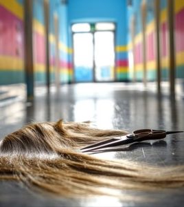 I Went to Pick My 7-Year-Old Daughter up from School to Find Her Long Locks Had Been Cut Off