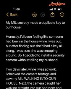 My MIL Secretly Made a Duplicate Key to Our House — What She Did There While We Were Away Stunned Me