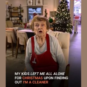 Elderly Woman Celebrates Christmas Alone after Her Children Find Out She Is a Cleaner – Story of the Day