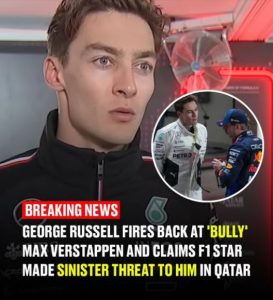 George Russell fires back at 'bully' Max Verstappen and claims F1 star made sinister threat to him at Qatar GP