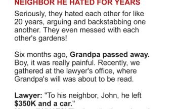 My Late Grandpa Gave $350K to the Neighbor He Hated — His Reason Left Our Whole Family Shocked