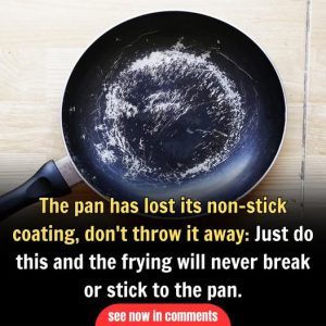 The pan has lost its non-stick coating, don't throw it away