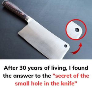 The secret of the small hole in the knife