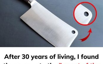 The secret of the small hole in the knife