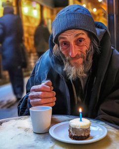 Homeless Man Asked Me to Buy Him Coffee on His Birthday — Hours Later, He Sat Next to Me in First Class