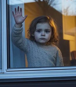 Every day and night, the little girl across the street waved at me — what I discovered when I finally investigated her house took my breath away