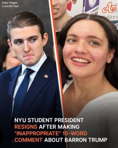 NYU College Republicans President Resigns After 'Inappropriate' Remarks About Barron Trump