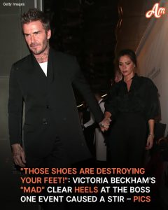 Victoria Beckham's 'Mad' Shoes Sparked Discussion at BOSS One Launch Event – Photos