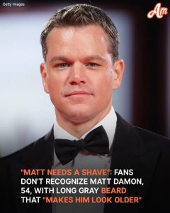 Matt Damon Steps Out with Bushy Gray Beard at Movie Premiere, Sparking Buzz – Photos