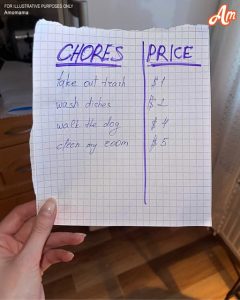 Spoiled Son Demands Money For Doing His Chores