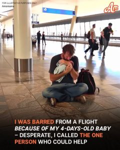 Widower Is Barred from Boarding a Flight with His Newborn Baby, 82-Year-Old Meredith Helps Him — Story of the Day